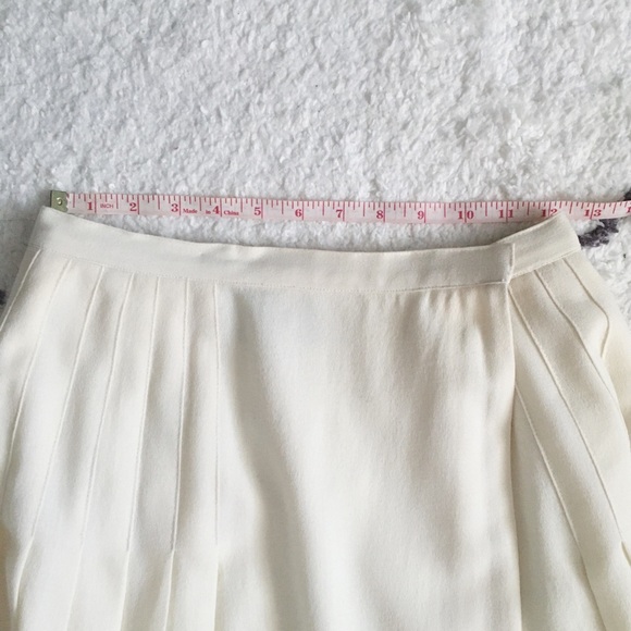 Vintage Charlotte Ford II Wrap Pleated Midi Skirt - Picture 10 of 10